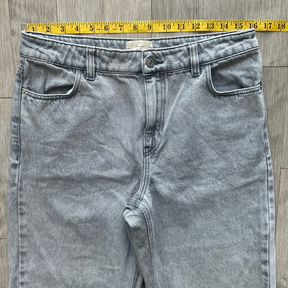 Sezane Gray Wide Leg‎ Trousers- Denim Size 40 - Picture 4 of 11